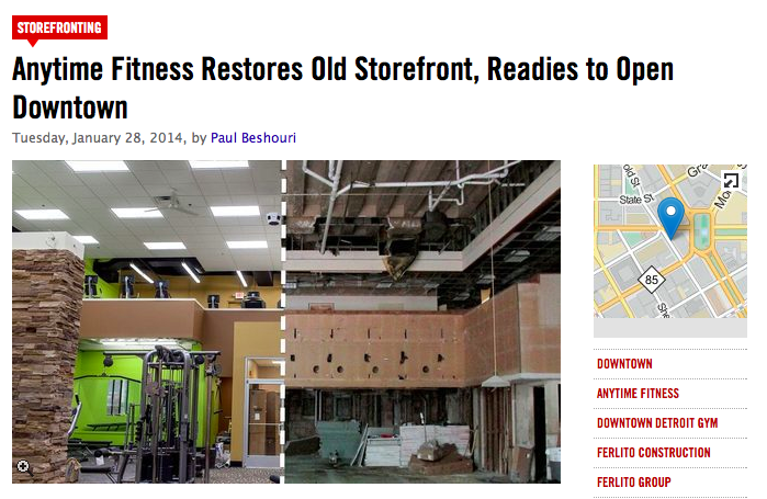 Anytime Fitness Restores Old Storefront, Readies to Open Downtown